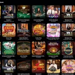 Sekcja kasyna na żywo w oficjalnym lobby NV Casino